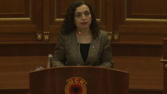 Kosova 18 vite shtet i pavarur, Osmani: Lufta e UÇK e drejtë dhe e pastër, çdo relativizim me krimet serbe minon lirinë tonë dhe paqen në rajon