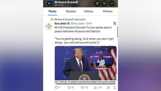 Richard Grenell poston mesazhin e Trump për Kosovën: Nëse keni probleme me Serbinë më telefononi