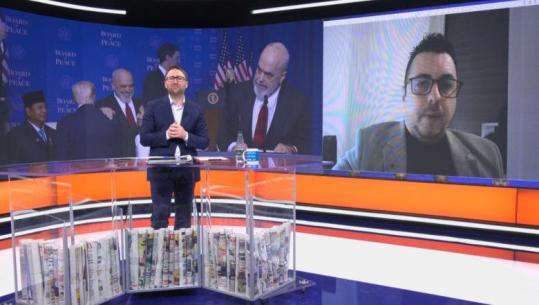 Rama në Bordin e Paqes, Rada: Fjalimi i kryeministrit i guximshëm! SHBA ka dashamirësi për qeverinë shqiptare, përveç Berishës që e kanë non grata