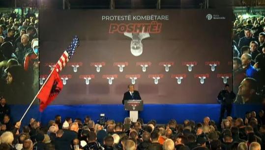 Berisha nga protesta: U ngritëm si feniksi nga hiri, sytë dhe mendjet e njerëzve janë te ne! Do shpëtojmë Shqipërinë