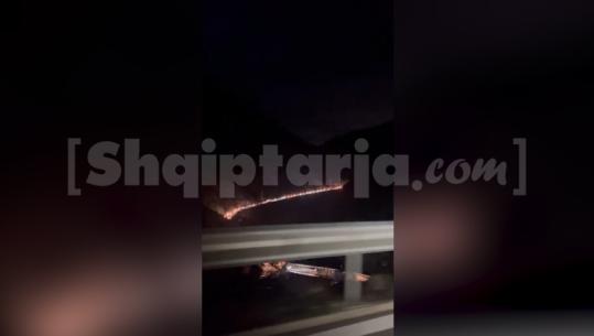 ARRSH e sugjeroi si rrugë alternative, trafik kilometrik në aksin Maliq-Gramsh, numër i lartë automjetesh nga Korça për në Tiranë