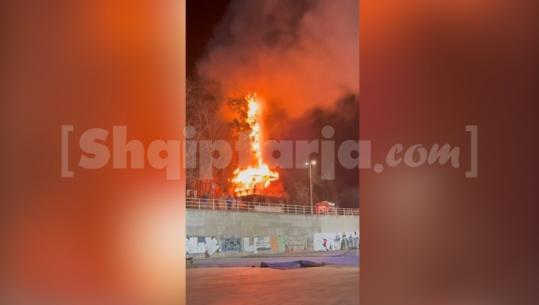 Vlorë/ Lokali në 'Lungomare' përfshihet nga flakët, nuk dihen shkaqet