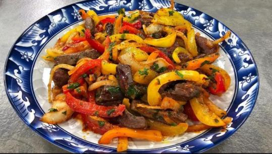 Mëlçi në qumësht me perime nga zonja Albana