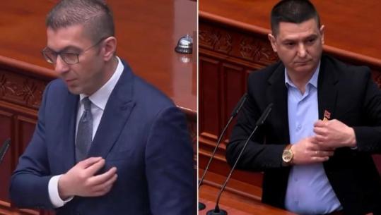 ‘Mburrem që jam shqiptar’, motivet kuq e zi të deputetit që revoltuan kryeministrin maqedonas: Flamurin ma ka dhënë Rama, kur të ma jepni dhe ju tuajin do e mbaj (VIDEO)