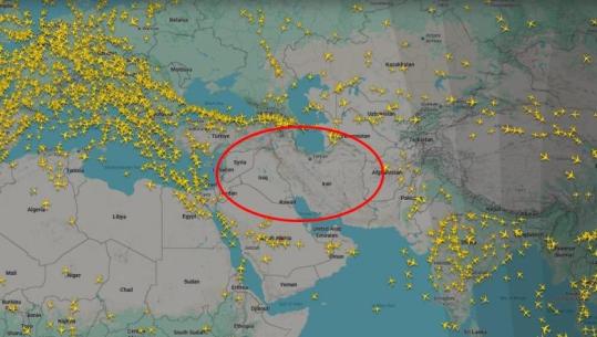 FOTOLAJM/ Lufta në Iran zbraz hapësirën ajrore në të gjithë Lindjen e Mesme