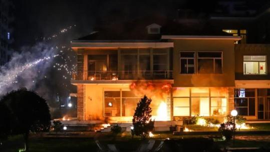 Sulmi me molotovë në ‘Vilën 31’ nga militantët e PD, reagon ambasada franceze: Vënia në rrezik e rezidentëve dhe dëmet janë të patolerueshme