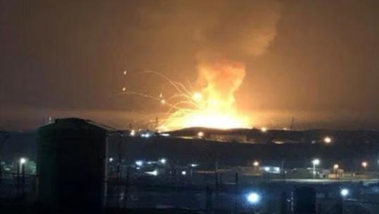 VIDEO/ Sulm ndaj bazës amerikane në Irak, një pjesë e aeroportit të Erbilit në flakë