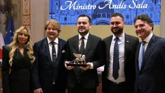 Ministri Salla vlerësohet me çmimin 'Luani i Artë' për forcimin e bashkëpunimit me Italinë