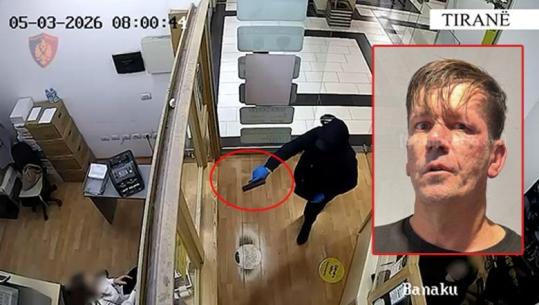 VIDEO/ Grabitet pika e këmbimit valutor në Tiranë, momenti kur 42-vjeçari kërcënon punonjësen me armë dhe ia mbath me 300 mijë lekë! Arrestohet pas 6 orësh