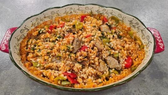 Tavë Beratase me mish viçi dhe oriz nga zonja Albana 