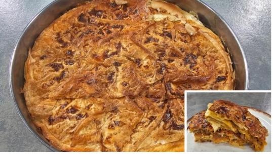 Byrek me mish të grirë dhe qepë nga zonja Albana