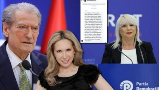 'Jam kërcënuar edhe unë', Evi Kokalari i kundërpërgjigjet Berishës: Po prek limitin e keqardhjes, ju të PD-së jeni bërë 'klloun' komplet