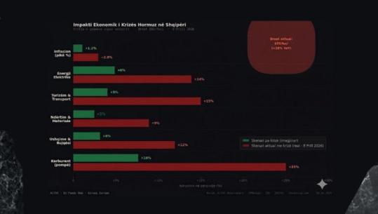 TABELA/ Nga lufta, çmimi i ushqimeve në Shqipëri mund të rritet me 12%, energjia elektrike shtrenjtohet me 14%