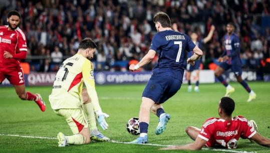 VIDEO/ PSG-ja me 'një këmbë' në gjysmëfinale, fiton 2-0 kundër Liverpoolit në 'Parkun e Princave'