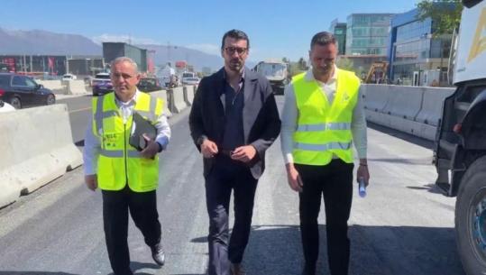 Punimet për zgjerimin e autostradës Tiranë-Durrës, ministri Karakaçi dhe kreu i ARRSH në terren: 6 km e para hapen në fillim të muajit maj, rruga do ketë 3+1 korsi