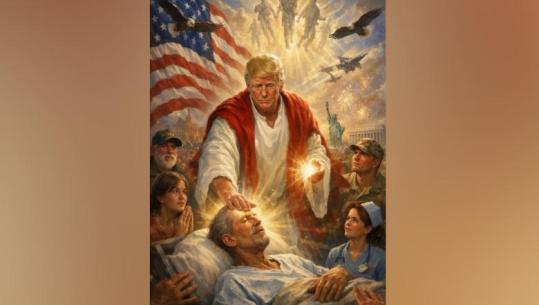 Donald Trump shfaqet si Jezu Krishti në foton e re të krijuar me Inteligjencë Artificiale, reagon Irani: Fyerje dhe blasfemi!