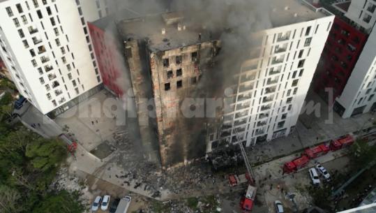 Zjarri masiv ‘përpiu’ pallatin te ‘Farmacia 10’ në Tiranë, Report TV siguron PAMJET ME DRON! Gjithçka e bërë ‘shkrumbë e hi’