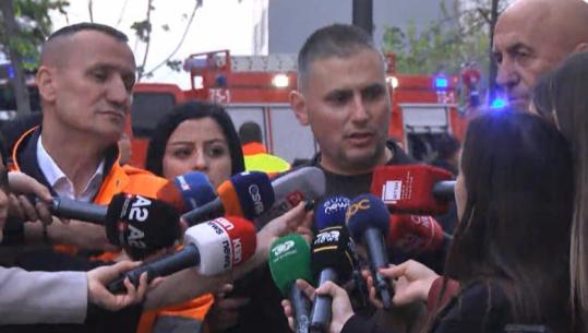 Zjarri në pallatin në Tiranë/ Kryepolici Hita: Ende s’kemi mundur të kontrollojmë të gjitha apartamentet për vlerësimin e dëmeve! Cara: Po lokalizojmë vatrat brenda banesave