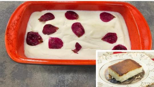 Kazán Dipi, ëmbëlsirë turke me qumësht të karamelizuar nga zonja Albana