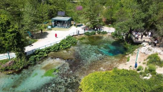 'Magjia' e Syrit të Kaltër/ Parku natyror 'pushtohet' nga turistët: Shqipëria na ka lënë pa fjalë, do të kthehemi përsëri