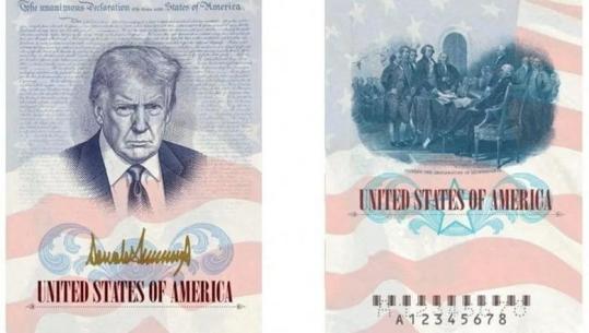 Portreti i presidentit Trump në pasaportat amerikane, SHBA-të përgatiten për të festuar 250-vjetorin e Pavarësisë