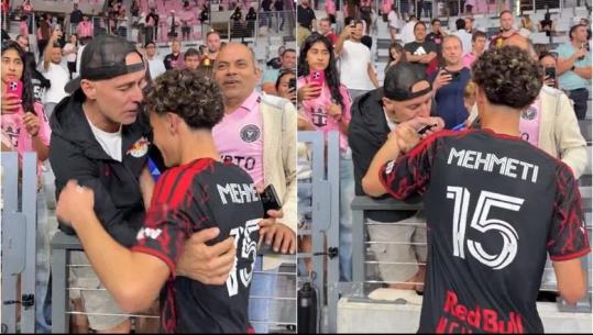 VIDEO/ Lotët dhe krenaria e një babai, i ati i Adri Mehmetit udhëtoi 2460 km për të parë golin e të birit kundër Lionel Messit