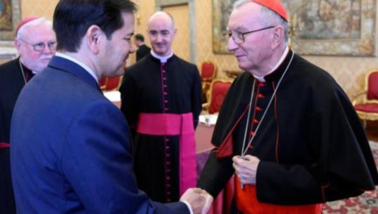 Rubio takohet me Kardinalin Parolin, fokusi i diskutimeve te situata në Lindjen e Mesme dhe marrëdhëniet dypalëshe