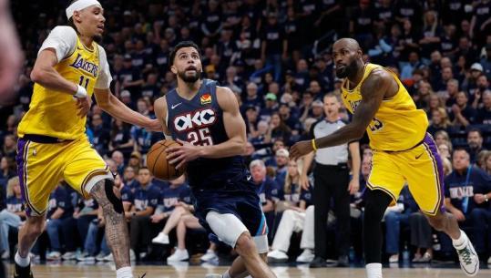 NBA/ Kampionët e Oklahomas fitojnë kundër Lakers dhe e dërgojnë serinë në 2-0, sukses edhe për Detroit