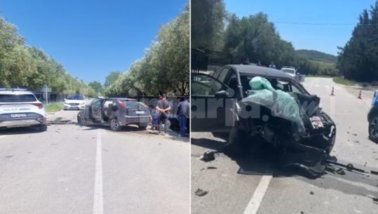 Vlorë/ Aksident në fshatin Oshtimë, një person në gjendje të rëndë! Makina bëhet copash