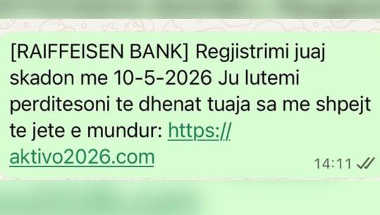 Mesazhet mashtruese në emër të Raiffeisen Bank, policia arreston autorin e dyshuar, 25-vjeçari me nënshtetësi hollandeze, bashkëpunëtori i tij në kërkim (VIDEO)