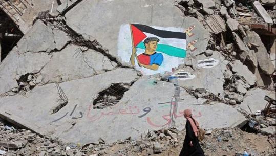 Valëviti flamurin e Palestinës gjatë festës së Barcelonës, në rrënojat e Gazës krijohet një murale për Lamine Yamal
