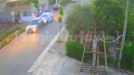U përpoq t’i shmangej policisë, momenti kur shoferi i dehur në Durrës godet makinën e efektivëve