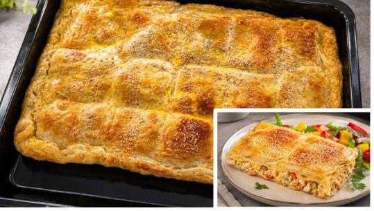 Byrek me pulë dhe perime nga zonja Albana