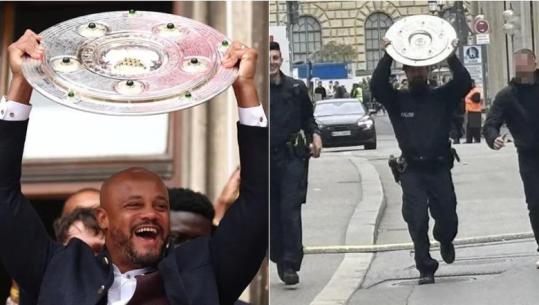 Episod i pazakontë te Bayern Munich, trajneri Vincent Kompany harroi trofeun në kuzhinën e shtëpisë! Gruaja ia dërgoi në Bashki për festën