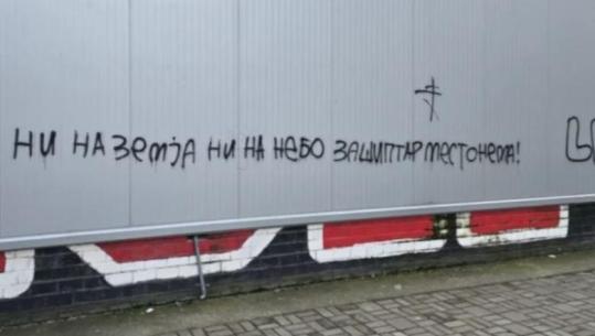 'As në tokë as në qiell, vend për shqiptarët nuk ka' shkrime anti-shqiptare shfaqen në Shkup