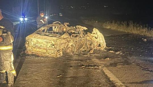 Aksident tragjik në Maqedoninë e Veriut, kamioni përplasjet me automjetin ‘BMW’, 4 persona digjen brenda! Mes tyre dhe babë e bir