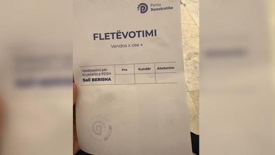 Zgjedhjet në PD/ ‘S’ka dilemë’ për demokratët, emri i vetëm në fletën e votimit ai i Sali Berishës