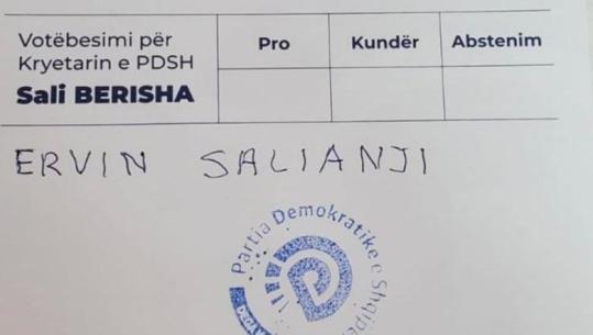 Zgjedhjet në PD/ Demokratët refuzojnë Berishën, shkruajnë në fletën e votimit emrin e Saljanjit! Ish-deputeti: Braktisën farsën e uzurpimit