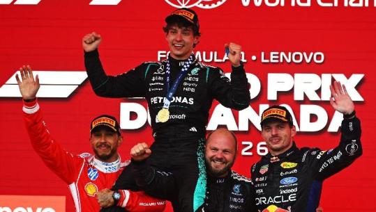 Formula 1/ Antonelli fiton garën e katërt radhazi, Russell del jashtë i tërbuar! Hamilton dhe Verstappen në pod