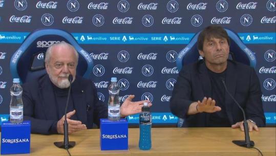 Antonio Conte largohet nga Napoli, përplaset me presidentin gjatë konferencës: Vendimin e mora një muaj më parë! De Laurentiis: S'jemi Barça dhe Reali