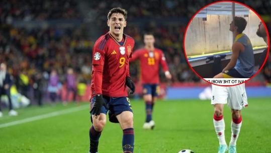 VIDEO/ Shumicën e sezonit i lënduar, Gavi s'i mban lotët kur dëgjon emrin e tij mes futbollistëve të Botërorit