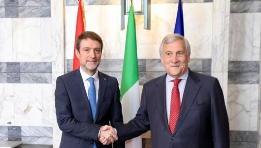 Italia rikonfirmon mbështetjen për integrimin e Shqipërisë në Bashkimin Europian, kryediplomatët Hoxha dhe Tajani takohen në Romë