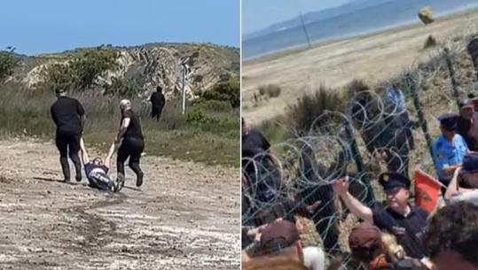 Protesta kundër resortit në Zvërnec/ Kush janë personat me maska që përdorin spraj me piper? Dy rojet private tërheqin zvarrë protestuesin, njëri në pranga! Hita pezullon drejtorin e Policisë së Vlorës