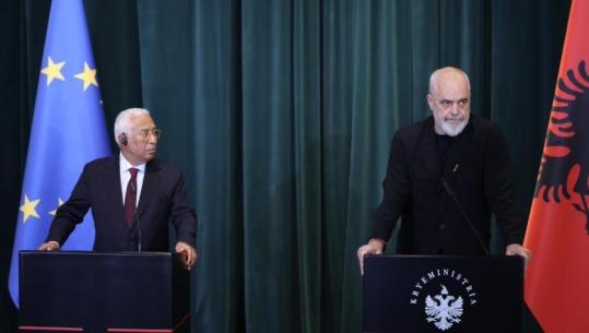 Presidenti i Këshillit Evropian në Tiranë! Rama: Kemi dakordësi në çdo çështje! Costa: Komisioni Evropian ka propozuar mbylljen e 3 kapitujve me Shqipërinë