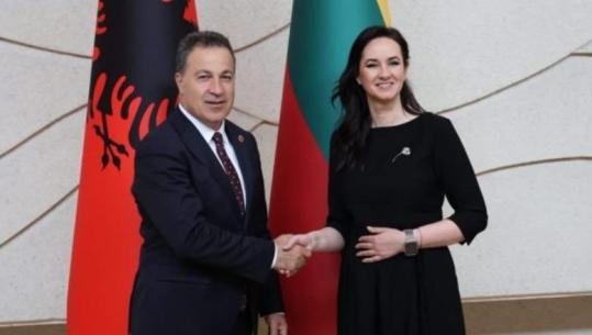 Peleshi mbyll turin balltik në Lituani, merr mbështetje për anëtarësimin e Shqipërisë në Bashkimin Europian