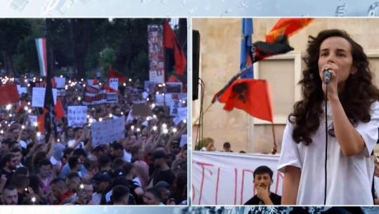 Protestuesja me lot në sy: Sot jam këtu për çdo fëmijë të pambrojtur nga shteti, duam drejtësi