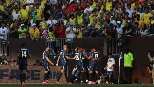 VIDEO/ Brazili fiton 2-1 kundër Egjiptit, vendosin golat e Guimaraes dhe Endrick