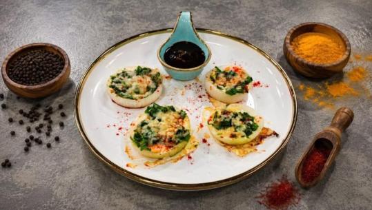 Omletë në unaza qepeje nga zonja Albana