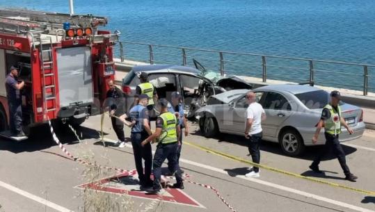 Aksident i rëndë në aksin Pogradec-Lin, humb jetën një grua, plagosen katër persona
