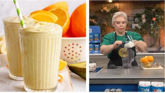 Smoothie me portokall, banane dhe kos nga zonja Albana